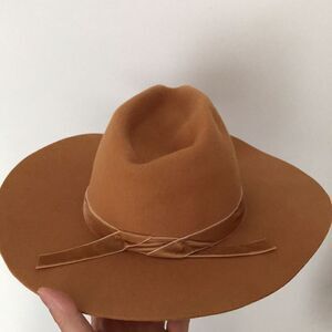 Anthropologie WYETH Ribbon Trimmed  Wool Rancher Hat